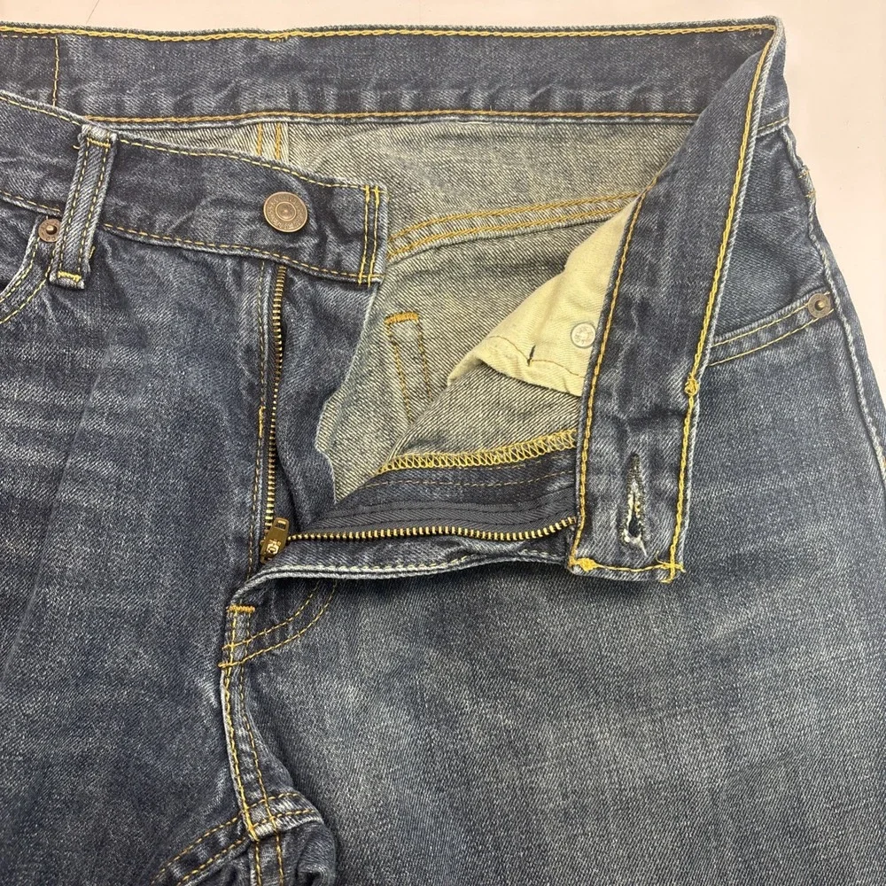 Levi's 514‎ Denim Jeans Men's 32x31 Blue Dark Wash Straight Leg Stretch Pockets